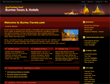 Tablet Screenshot of burma-travels.com